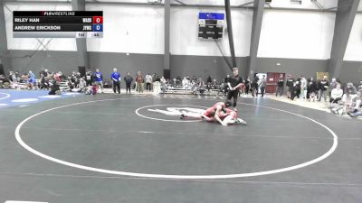 U14 FK - 110 lbs Cons. Semis - Riley Han, Washington vs Andrew Erickson, Juneau Youth Wrestling Club Inc.