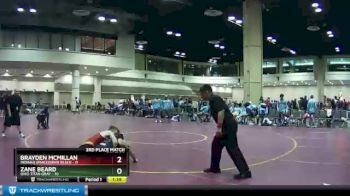 120 lbs Placement (16 Team) - Zane Beard, Ohio Titan Gray vs Brayden McMillan, Indiana Smackdown Black
