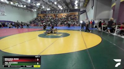 110 Girls Semifinal - Mia Navarro, Holtville vs Brianna Ross, San Marcos