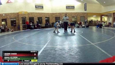 90 lbs Round 2 - Averie Oakes, Indiana vs Emma Allison, Highland Wrestling Club