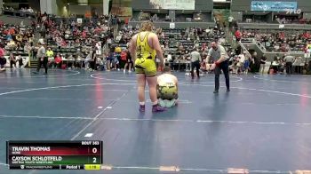 Round 4 - Travin Thomas, NONE vs Cayson Schlotfeld, Gretna Youth Wrestling