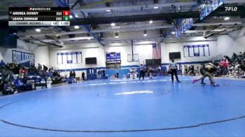 Girls 185 lbs Champ. Round 1 - Leaha Denham, Oak Grove High School vs Andrea Dowdy, East Central High School Girls