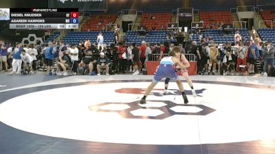 126 lbs Cons. Sub-rd Of 64 - Diesel Knudsen, Utah vs Adarein Hawkins, Missouri