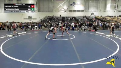 99 lbs Cons. Round 3 - Dylan Rogers, Club Not Listed vs Alexandr Tyan, Willpower Wrestling Club