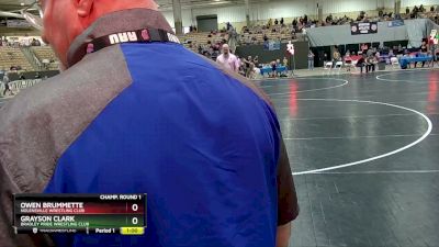 50 lbs Champ. Round 1 - Grayson Clark, Bradley Pride Wrestling Club vs Owen Brummette, Nolensville Wrestling Club