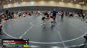 56 lbs Round 5 (10 Team) - Braylon Cundiff, Reaper WC vs Gabriella Alba, 84 Athletes