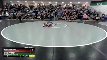 113 lbs Cons. Round 2 - Kyan Patton, Honey Badger Wrestling vs Kaden Braun, Wrestling With Character