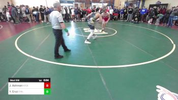 160 lbs Round Of 32 - Jake Ashman, Natick vs Yuilcal Cruz, Central