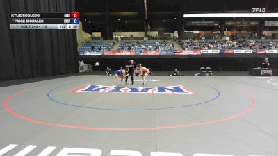 110 lbs Cons. Semi - Paige Morales, Providence vs Kylie Robledo, Baker
