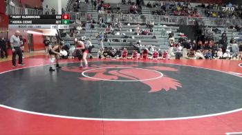 140 lbs Cons. Round 3 - Keira Cewe, Bettendorf vs Ruby Slemmons, Iowa City High
