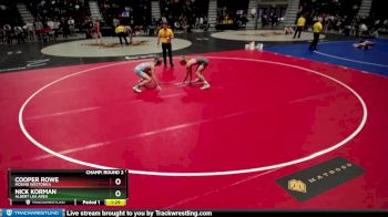 138 lbs Champ. Round 2 - Nick Korman, Albert Lea Area vs Cooper Rowe, Mound Westonka