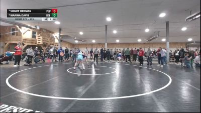 125 lbs Consi Of 4 - Violet Herman, Penfield vs Marina Davis, New Woodstock