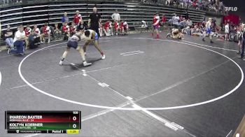 100 lbs Semis & 1st Wrestleback (8 Team) - Imareon Baxter, Nebraska Blue vs Koltyn Koerner, Kansas Rattlers