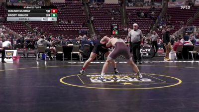 215 lbs Consi 3 - Walker Murray, Pennsbury vs Brody Rebuck, Shikellamy