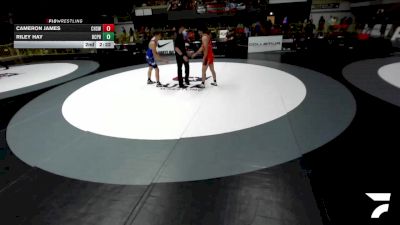 Champ. Round 1 - Brendan Blanchard, Red Bluff High School Wrestling vs Raleigh Case, Maria Carrillo High School Wrestling