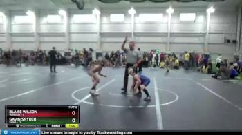 68 lbs Round 9 (10 Team) - Gavin Snyder, SHWA vs Blaise Wilson, Warrior