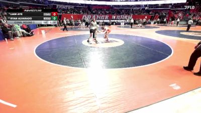 3A 126 lbs Cons. Round 2 - Liam Aye, St. Charles (East) vs Ryan Alvarado, West Chicago (H.S.)