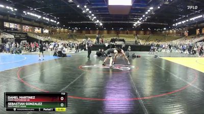 113 lbs Cons. Round 4 - Sebastian Gonzalez, Southwest Miami vs Damel Martinez, Miami Southridge Hs