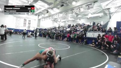 115 lbs Quarterfinal - Kai Libunao, Aliso Niguel vs Maggie Cornish, Tesoro