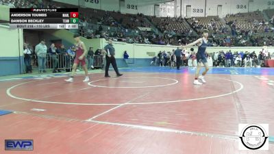 110 lbs Quarterfinal - Anderson Toumbs, Marlow Outlaws Jh vs Dawson Beckley, Team Tulsa Wrestling Club