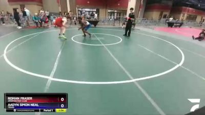 187 lbs Round 5 - Roman Fraser, Spartan Mat Club vs Aadyn Simon Neal, Texas