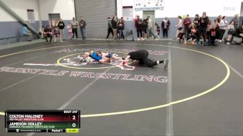 63 lbs Quarterfinal - Jameson Holley, Cordova Pounders Wrestling Club vs Colton Maloney, Mid Valley Wrestling Club