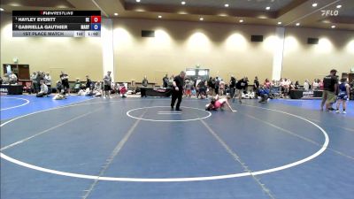 94 lbs 1st Place Match - Hayley Everitt, Delaware vs Gabriella Gauthier, Maryland