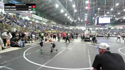 52 lbs Quarterfinal - Asher Lamb, Canon City Wrestling Club vs Creo Staker, Moffat County Youth Wrestling