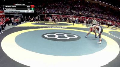 D3-175 lbs Quarterfinal - Hines Ford, Barnesville vs Kaden Bish, Mohawk