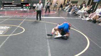 127 lbs Finals (8 Team) - Benjamin Braunschweig, Evansville, WI vs Mason Glotfelty, Decorah, IA