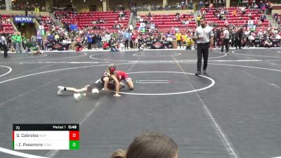 70 lbs Cons. Round 3 - Zoe Passmore, Chase County Wrestling Club vs Daniela Cabrales, Alpha Academy