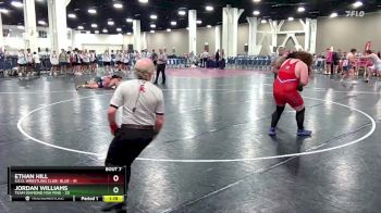 285 lbs Champ Round 1 (16 Team) - Jordan Williams, Team Diamond Fish Pink vs Ethan Hill, S.E.O. Wrestling Club- Blue