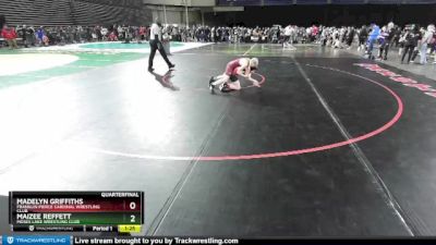 86 lbs Quarterfinal - Maizee Reffett, Moses Lake Wrestling Club vs Madelyn Griffiths, Franklin Pierce Cardinal Wrestling Club