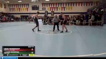 160 lbs Cons. Round 2 - Landen Bushman, Linn-Mar vs Jesse Hendershot, Iowa City, City High