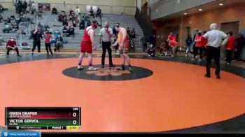 285 lbs 1st Place Match - Victor Gervol, Blaine vs Owen Draper, Seattle Academy