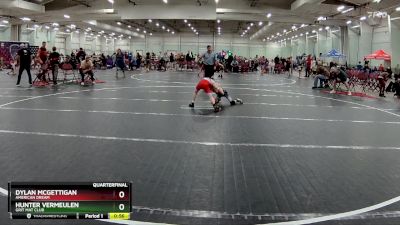 60 lbs Quarterfinal - Dylan McGettigan, American Dream vs Hunter Vermeulen, Grit Mat Club