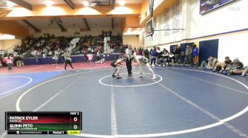 144 lbs Round 4 - Quinn Peto, Arizona Lutheran HS vs Patrick Eyler, Mayer HS