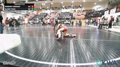 98 lbs Rr Rnd 4 - Kimberly Emmons, Grove Takedown Club vs Elaney Ryan, Grove Takedown Club