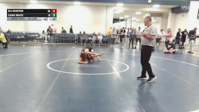 144 lbs Consi Of 32 #2 - Eli Horton, NC vs Cash Mays, IN