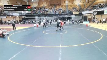 285 lbs Quarterfinal - De`Leon Freeman, Newman vs Brayden Hill, Cloud County CC