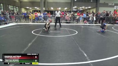 61 lbs Cons. Round 3 - Tristan Boggs, Raider Wrestling Club vs Maddox Hattrup, Wichita Wrestling Club