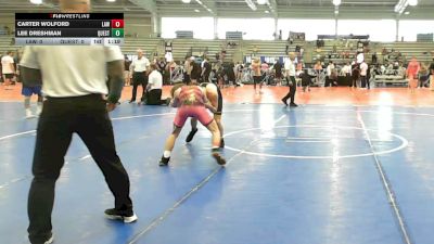106 lbs Round Of 16 - Carter Wolford, LAW Blue - HSB vs Lee Dreshman, Quest School Of Wrestling Black - HSB