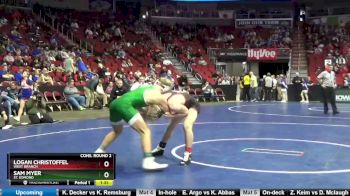 1A-132 lbs Cons. Round 2 - Logan Christoffel, West Branch vs Sam Myer, St. Edmond