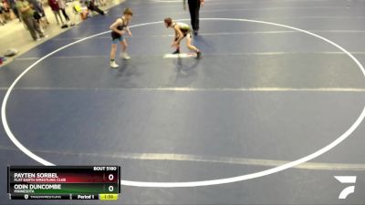 83 lbs Quarterfinal - Odin Duncombe, Minnesota vs Payten Sorbel, Flat Earth Wrestling Club