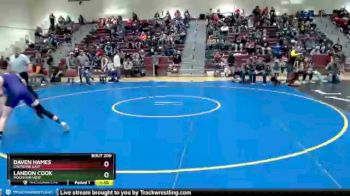 152 lbs Champ. Round 1 - Landon Cook, Mountain View vs Daven Hames, Cheyenne East