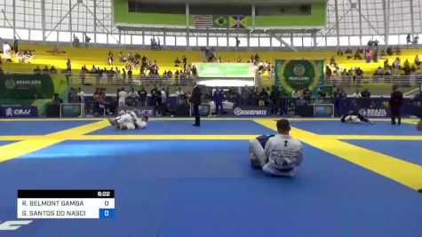 RAFAEL BELMONT GAMBA vs GUILHERME SANTOS DO NASCIMENTO 2023 Brasileiro Jiu-Jitsu IBJJF