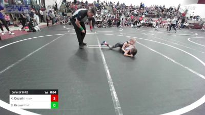 46 lbs Consi Of 8 #2 - Kyson Copelin, Newkirk Takedown Club vs Bennett Grose, Ponca City Wildcat Wrestling