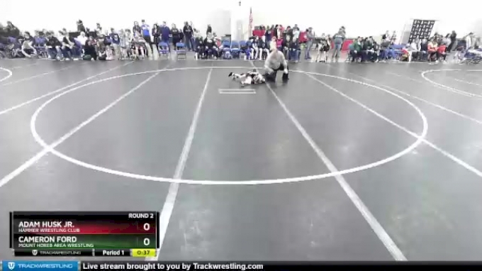 53 lbs Round 2 - Adam Husk Jr., Hammer Wrestling Club vs Cameron Ford ...