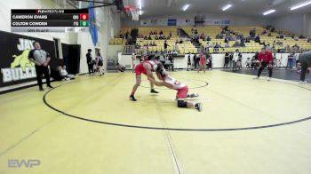 106 lbs 3rd Place - Cameron Evans, Grove vs Colton Cowden, Fort Gibson