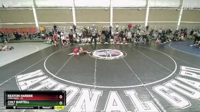 84 lbs Champ Round 1 (16 Team) - Keaton Hardee, Utah Gold vs Colt Bartell, Stout